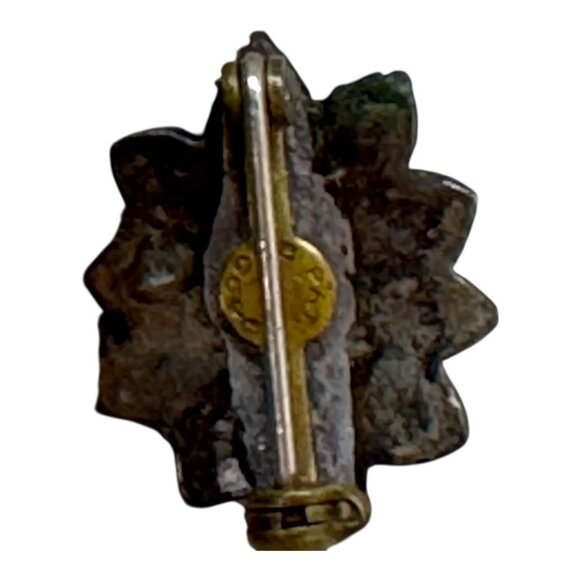 Vintage Bohemian Natural Garnet Star Cluster Brooch Victorian Antique Pin Pat - Picture 2 of 5